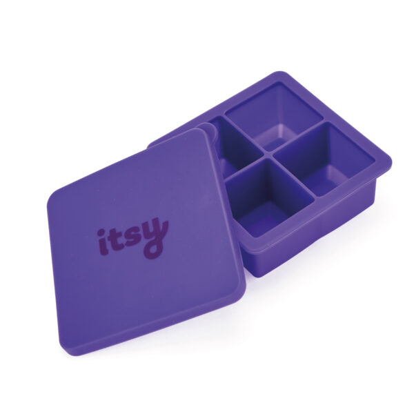 Itsy silicone snack store tray for baby food children's snacks lunchbox food prep freezer storage